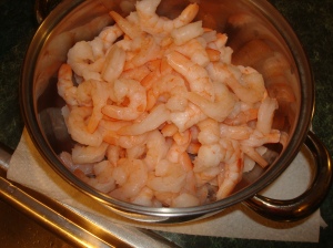 A small boatload of Shrimp